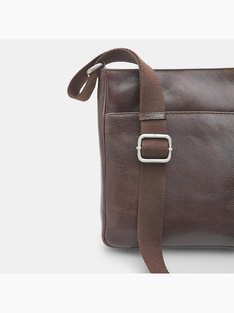 Pochette homme en cuir Marron - Kiabi