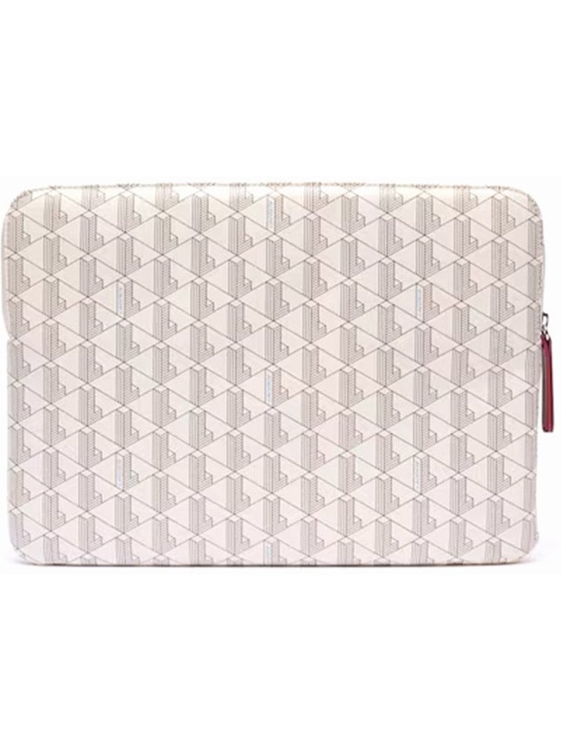 Pochette Lacoste Holidays icons Ecru/Rouge - Kiabi