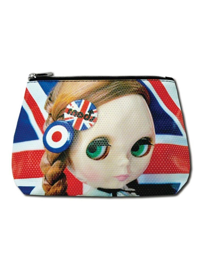 Pochette London Nippon Doll Bleu - Kiabi