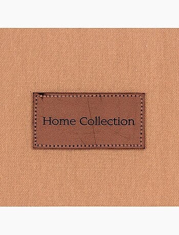 Pochette ordinateur en tissu camel 39x28cm
