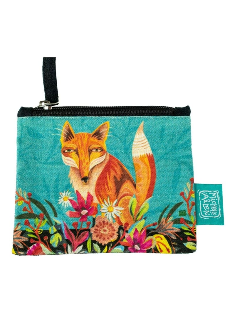 Pochette plate en coton décorée Allen Bleu - Kiabi