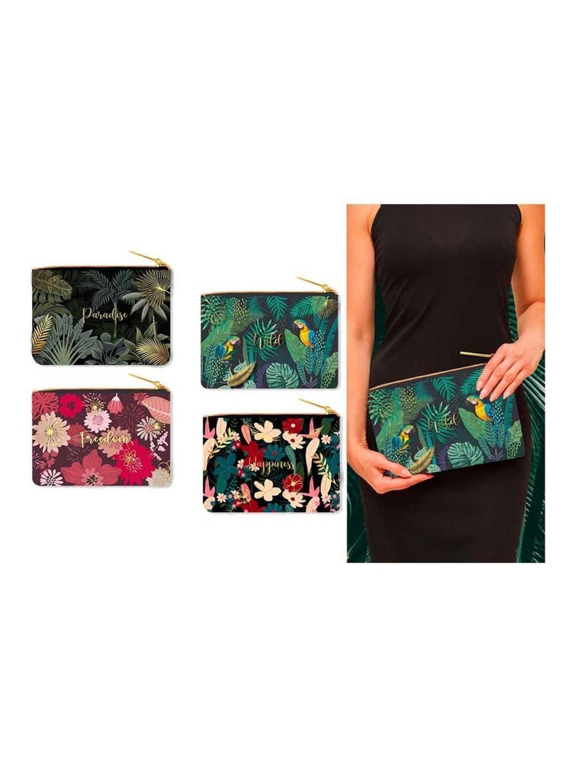 Pochette plate Tropical - Freedom Bordeaux - Kiabi