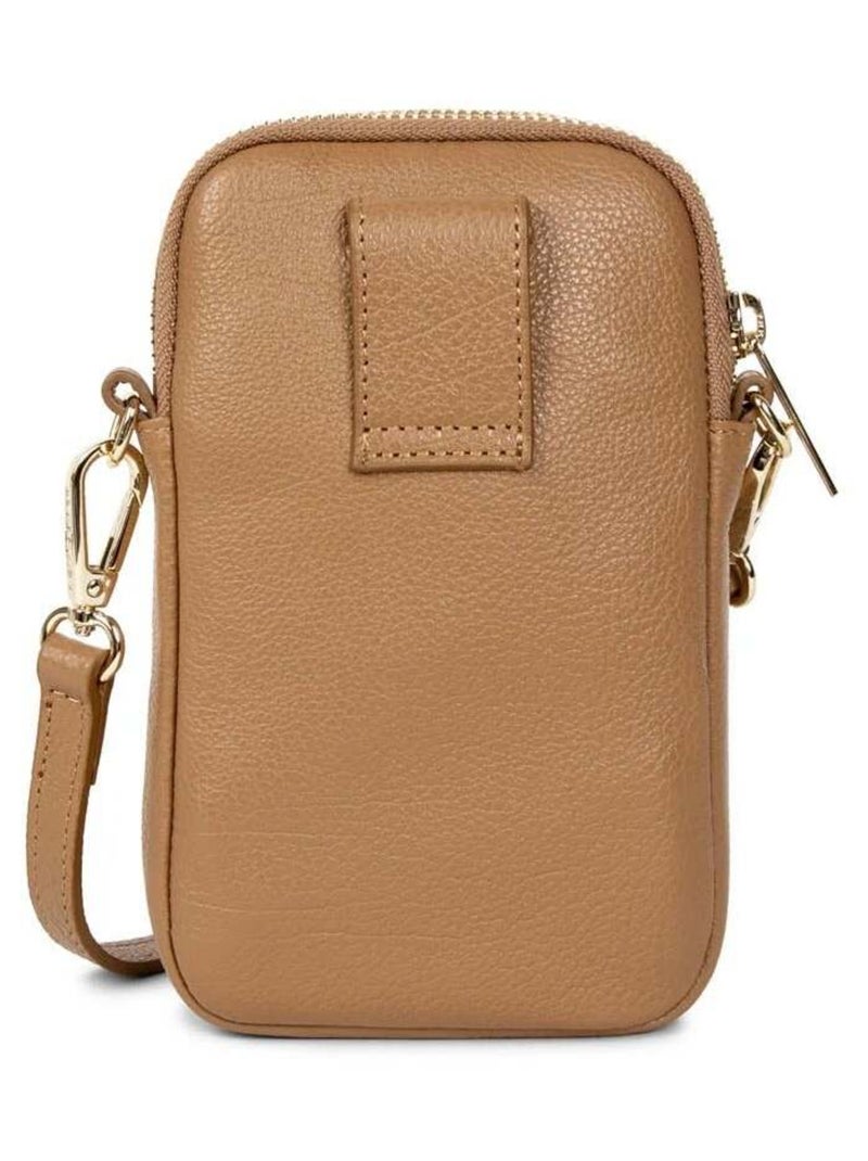 Pochette smartphone Zippé Dune Lancaster Marron - Kiabi