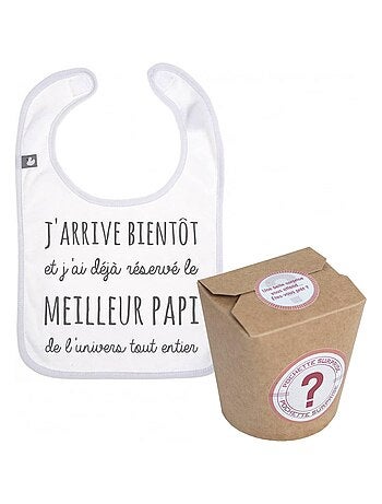 Pochette surprise annonce de grossesse - Le meilleur papi de l'univers tout entier BB&CO