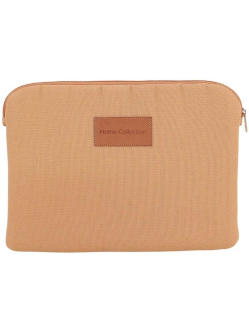 Pochette tablette en tissu camel 33x23cm - Kiabi Pochette tablette en tissu camel 33x23cm - Kiabi