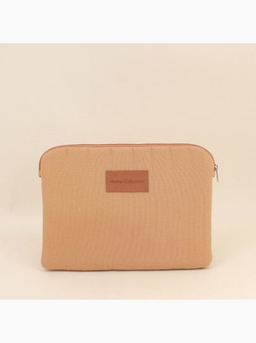 Pochette tablette en tissu camel 33x23cm - Kiabi Pochette tablette en tissu camel 33x23cm - Kiabi