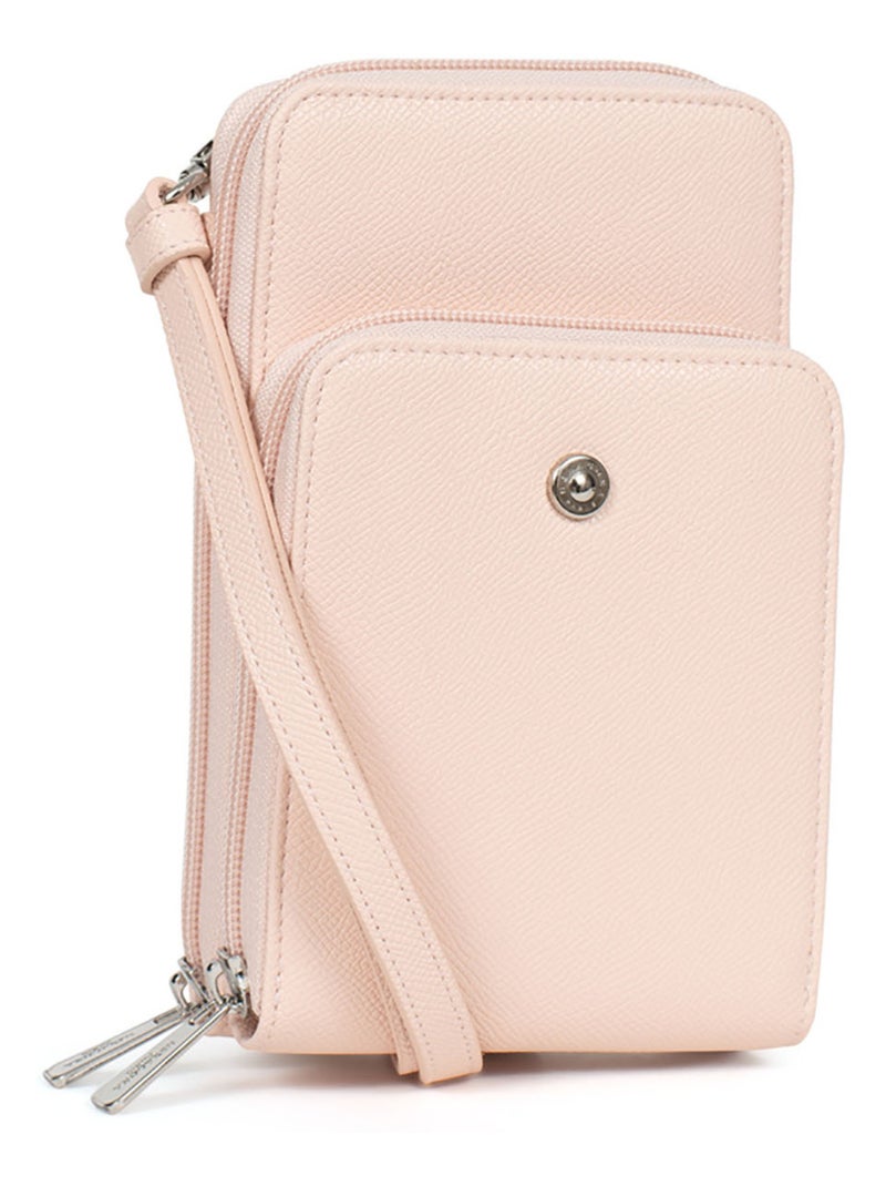Pochette téléphone avec portecartes  Stop RFID AVA Beige - Kiabi