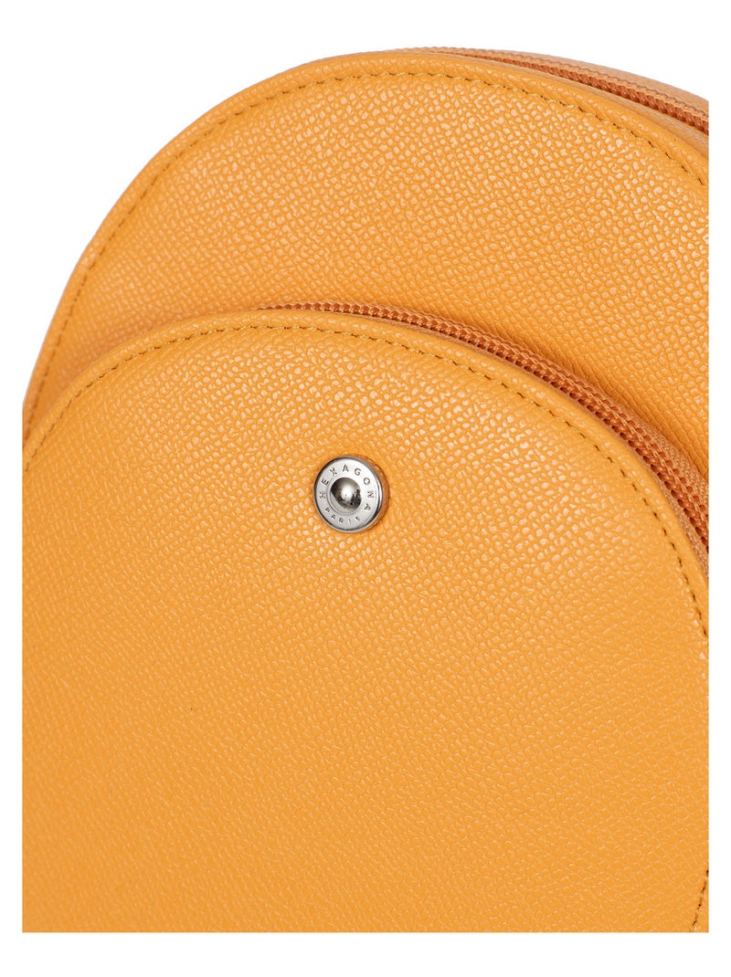 Pochette téléphone avec portecartes  Stop RFID AVA Jaune moutarde - Kiabi