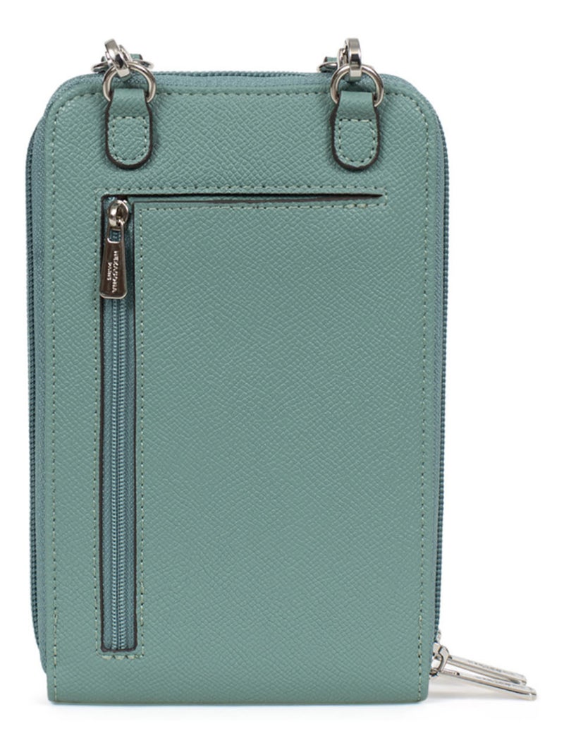 Pochette téléphone avec portecartes  Stop RFID AVA Kaki - Kiabi