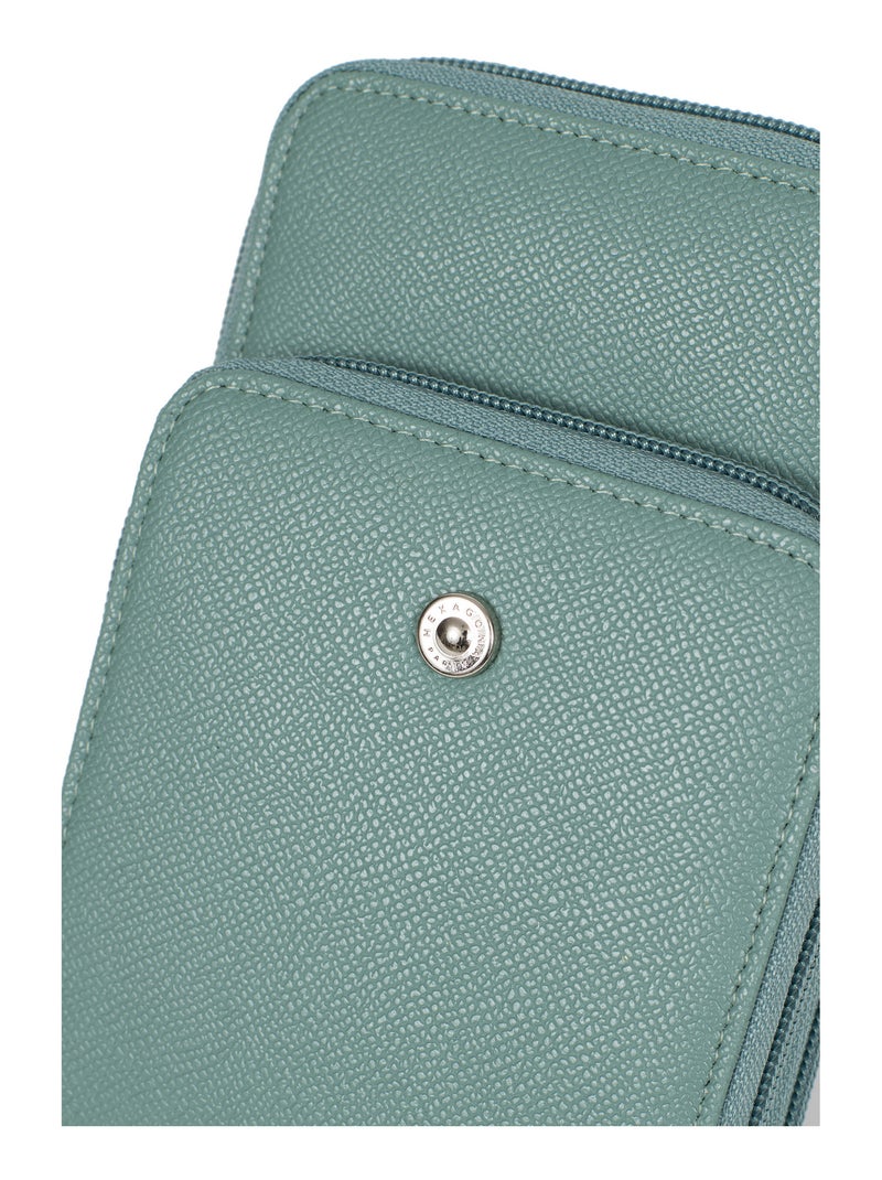 Pochette téléphone avec portecartes  Stop RFID AVA Kaki - Kiabi