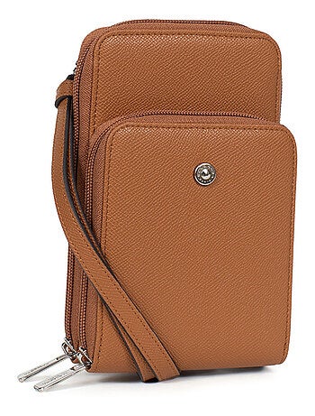 Pochette téléphone avec portecartes Stop RFID AVA