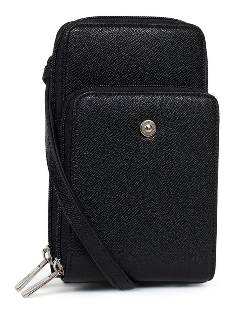 Pochette téléphone avec portecartes  Stop RFID AVA Noir - Kiabi