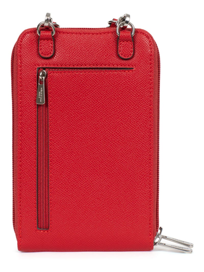 Pochette téléphone avec portecartes  Stop RFID AVA Rouge - Kiabi
