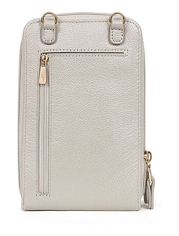 Pochette téléphone avec portecartes Stop RFID Cuir LUNA