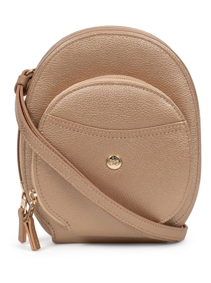 Pochette téléphone avec portecartes  Stop RFID  Cuir LUNA Doré/or - Kiabi