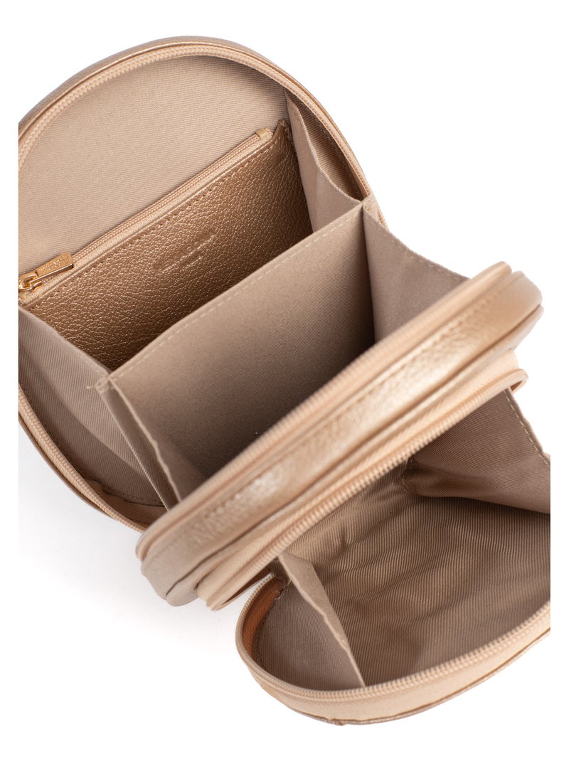 Pochette téléphone avec portecartes  Stop RFID  Cuir LUNA Doré/or - Kiabi