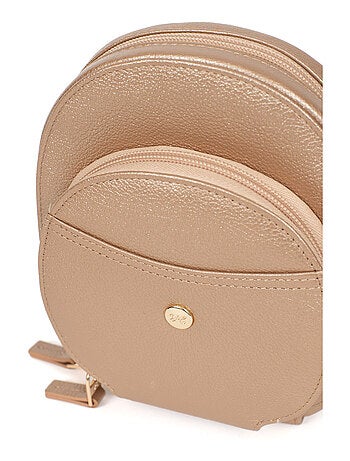 Pochette téléphone avec portecartes stop rfid cuir luna hexagona