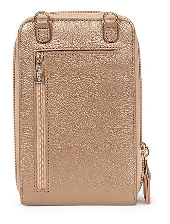 Pochette téléphone avec portecartes stop rfid cuir luna hexagona
