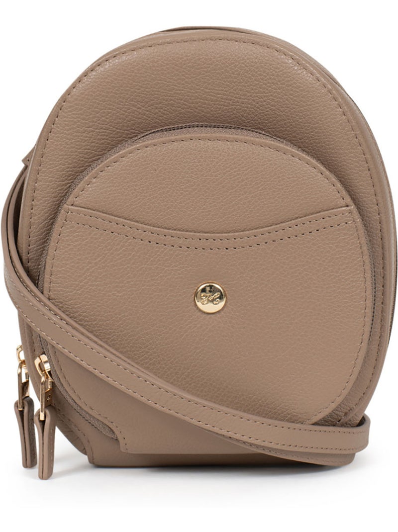 Pochette téléphone avec portecartes  Stop RFID  Cuir LUNA Marron clair - Kiabi