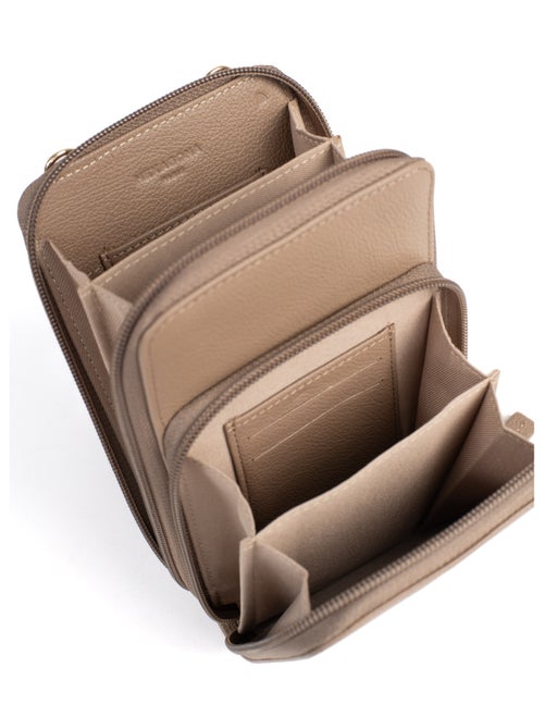 Pochette téléphone avec portecartes  Stop RFID  Cuir LUNA - Kiabi