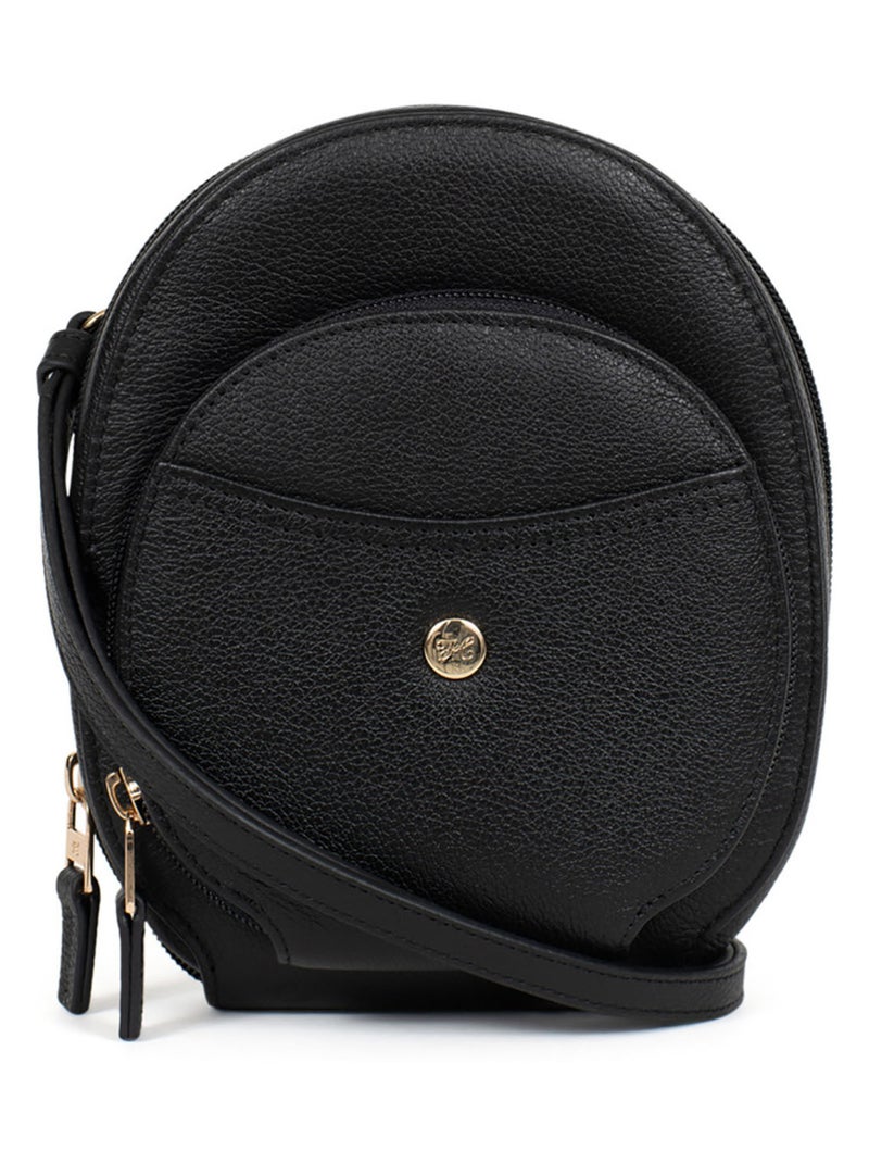 Pochette téléphone avec portecartes  Stop RFID  Cuir LUNA Noir - Kiabi