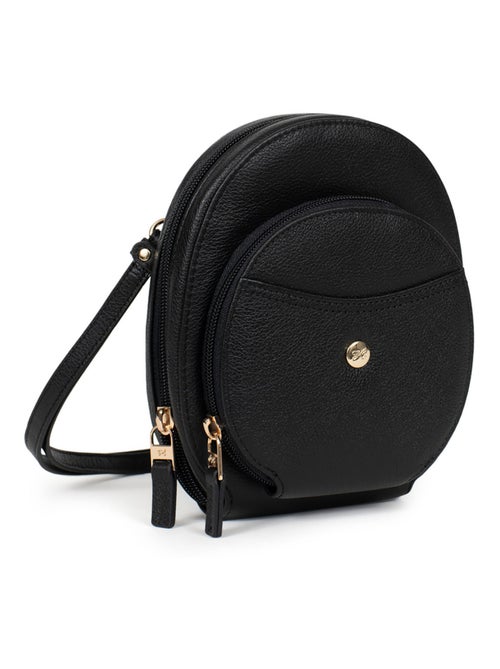 Pochette téléphone avec portecartes  Stop RFID  Cuir LUNA - Kiabi
