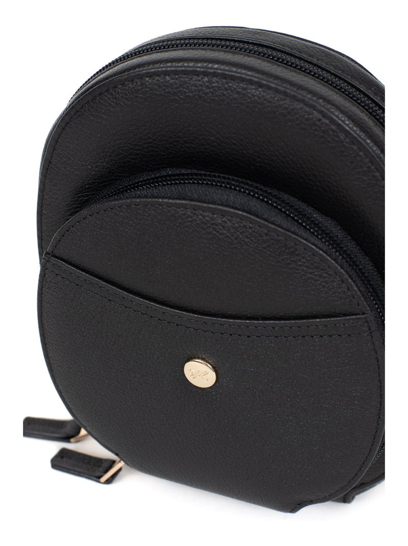 Pochette téléphone avec portecartes  Stop RFID  Cuir LUNA Noir - Kiabi