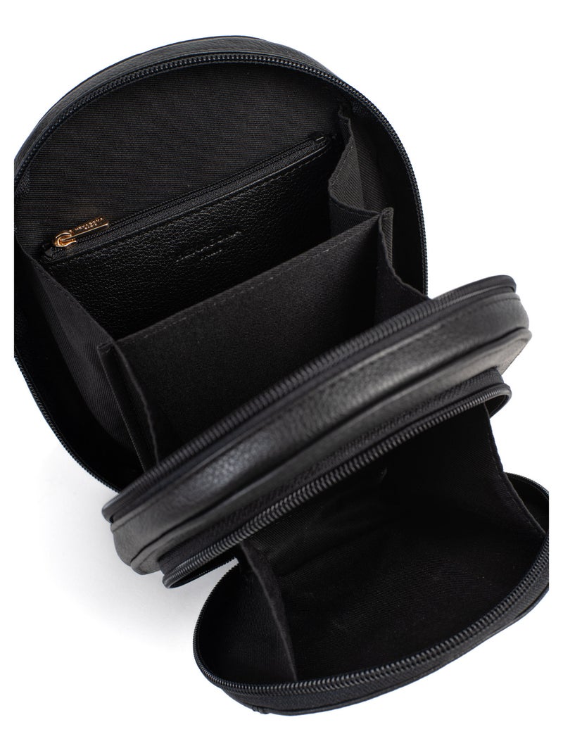 Pochette téléphone avec portecartes  Stop RFID  Cuir LUNA Noir - Kiabi