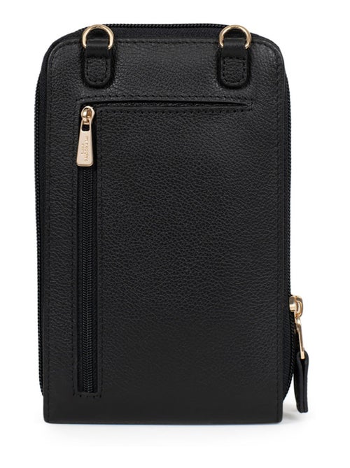 Pochette téléphone avec portecartes  Stop RFID  Cuir LUNA - Kiabi