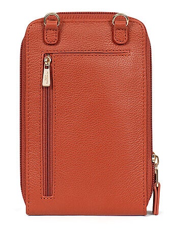 Pochette téléphone avec portecartes Stop RFID Cuir LUNA
