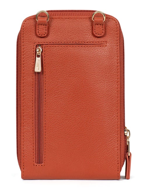 Pochette téléphone avec portecartes  Stop RFID  Cuir LUNA - Kiabi
