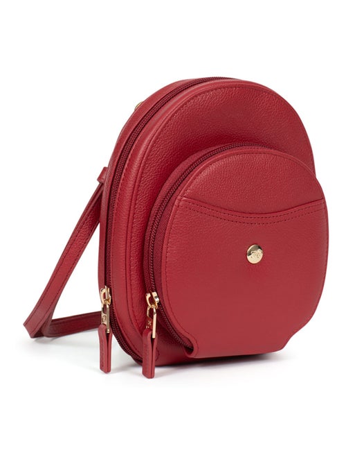 Pochette téléphone avec portecartes  Stop RFID  Cuir LUNA - Kiabi