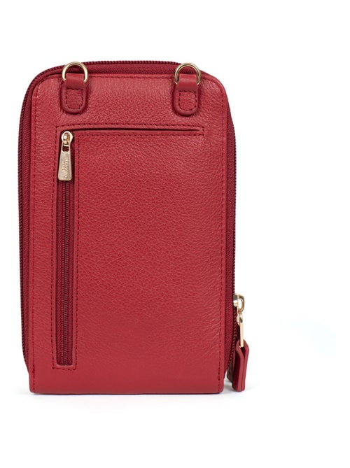 Pochette téléphone avec portecartes  Stop RFID  Cuir LUNA - Kiabi