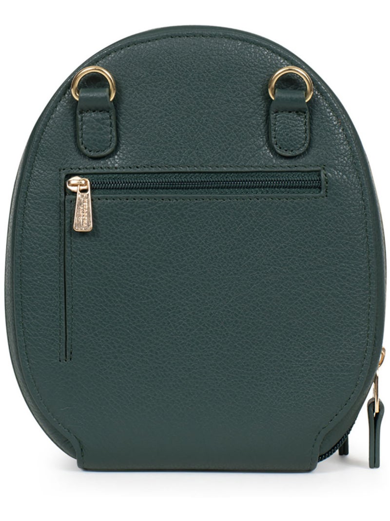 Pochette téléphone avec portecartes  Stop RFID  Cuir LUNA Vert sapin - Kiabi