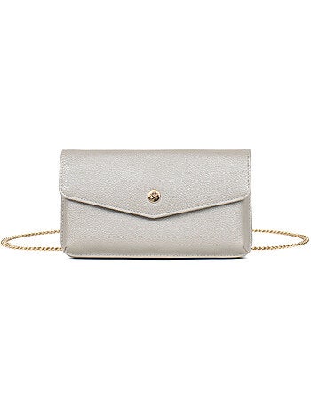 Pochette téléphone avec portefeuille 1 volet Stop RFID Cuir LUNA