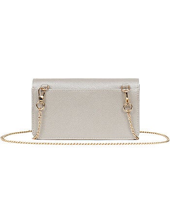 Pochette téléphone avec portefeuille 1 volet Stop RFID Cuir LUNA