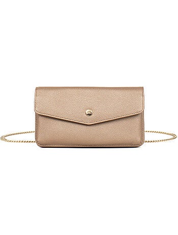 Pochette téléphone avec portefeuille 1 volet Stop RFID Cuir LUNA