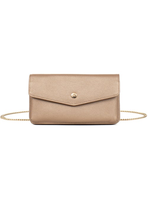 Pochette téléphone avec portefeuille  1 volet  Stop RFID  Cuir LUNA - Kiabi