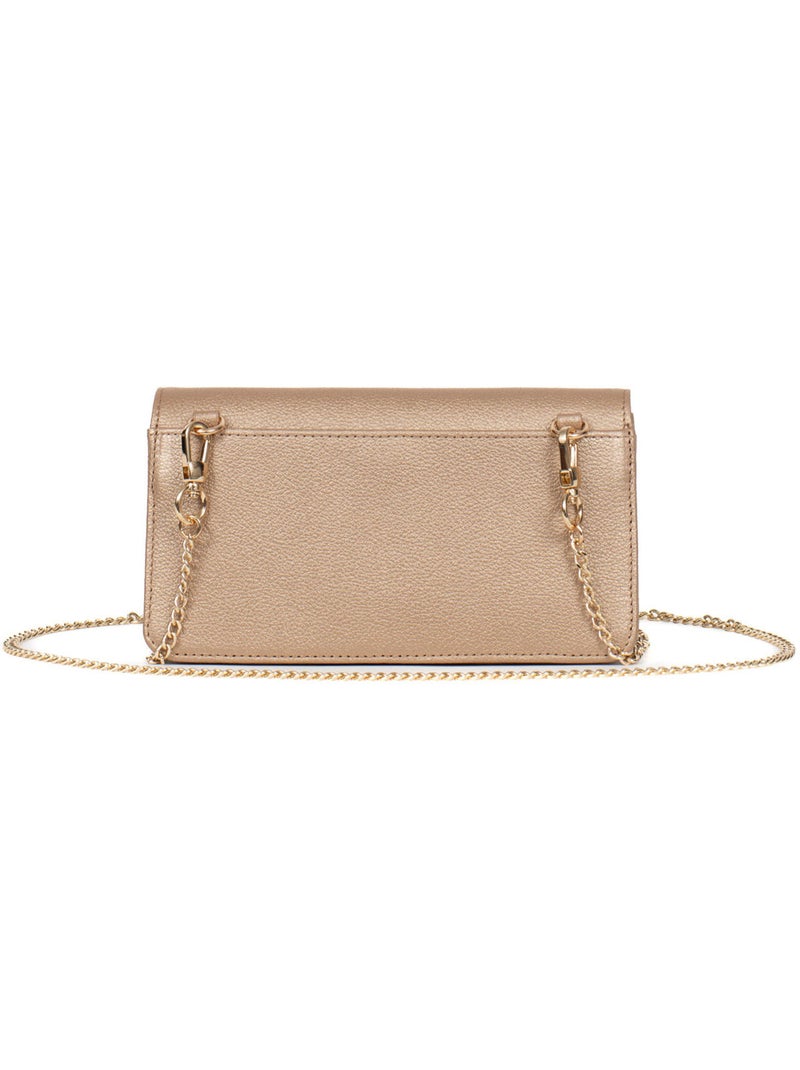 Pochette téléphone avec portefeuille  1 volet  Stop RFID  Cuir LUNA Doré/or - Kiabi