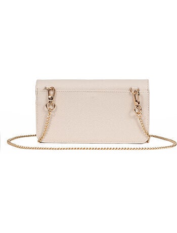 Pochette téléphone avec portefeuille 1 volet stop rfid cuir luna hexagona