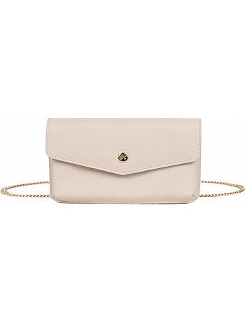 Pochette téléphone avec portefeuille 1 volet Stop RFID Cuir LUNA
