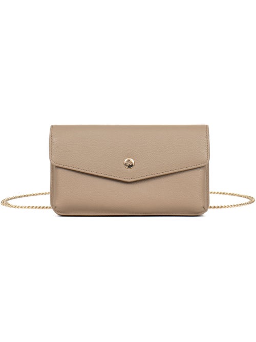 Pochette téléphone avec portefeuille  1 volet  Stop RFID  Cuir LUNA - Kiabi