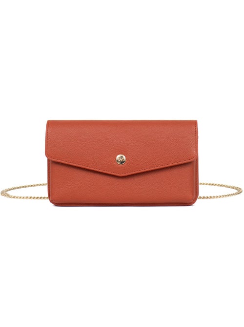 Pochette téléphone avec portefeuille  1 volet  Stop RFID  Cuir LUNA - Kiabi