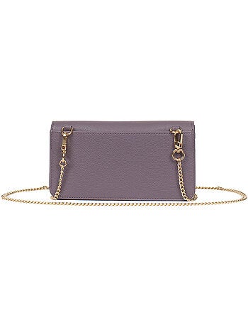 Pochette téléphone avec portefeuille 1 volet Stop RFID Cuir LUNA