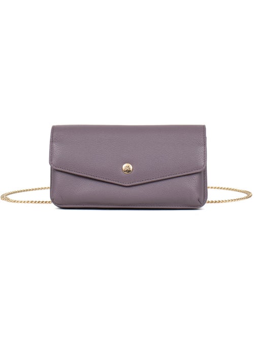 Pochette téléphone avec portefeuille  1 volet  Stop RFID  Cuir LUNA - Kiabi