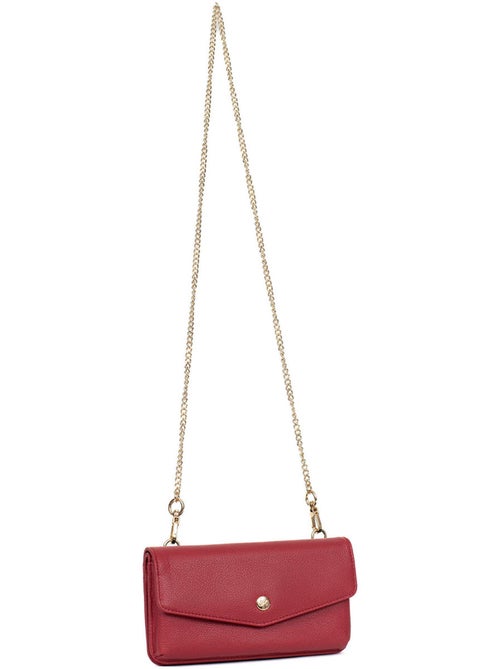 Pochette téléphone avec portefeuille 1 volet Stop RFID Cuir LUNA - Kiabi Pochette téléphone avec portefeuille 1 volet Stop RFID Cuir LUNA - Kiabi