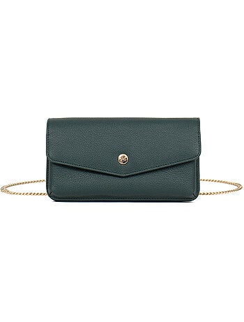 Pochette téléphone avec portefeuille 1 volet Stop RFID Cuir LUNA