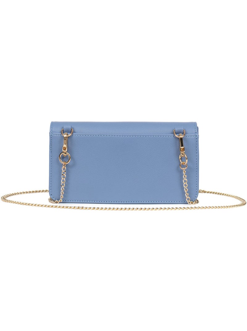 Pochette téléphone avec portefeuille  1 volet  Stop RFID  Cuir LUNA Violet clair - Kiabi