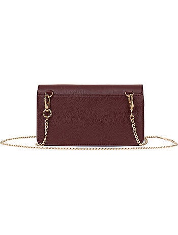 Pochette téléphone avec portefeuille 1 volet Stop RFID Cuir LUNA