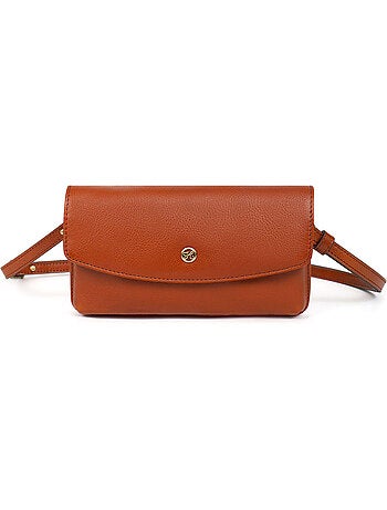 Pochette téléphone avec portefeuille 1 volet Stop RFID Cuir ONDINE